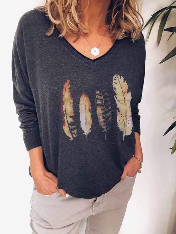 black feather cuff shirt