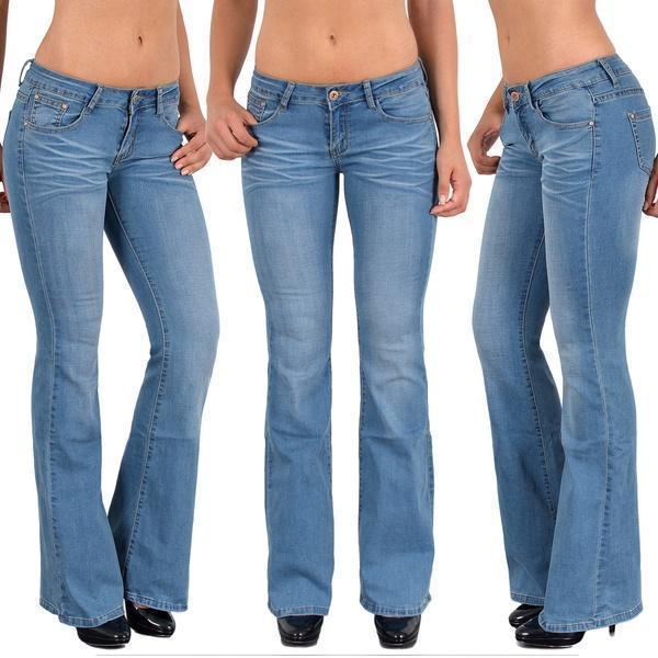 Low-waist Boot Cut Ladies Flare Jeans – Pure Fit Story