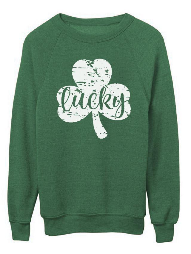 St Patrick’s day Lucky Shamrock Pullover – Pure Fit Story