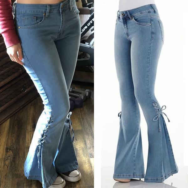 Stretchy Soft Bell Bottoms Jeans – Pure Fit Story