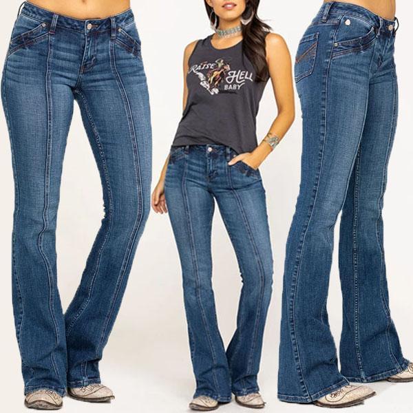 Novelty Seam Leg Bootcut Jeans – Pure Fit Story