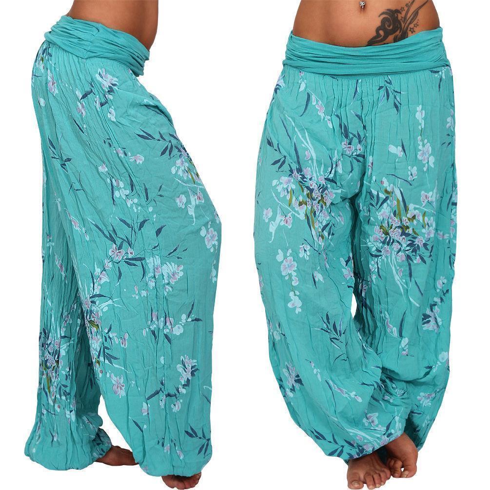 Casual Floral Pattern Aladin Harem Pants – Pure Fit Story