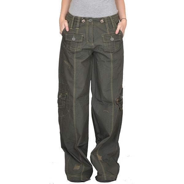 Adjustable Elastic Waistband Wide-leg Cargo Pants – Pure Fit Story