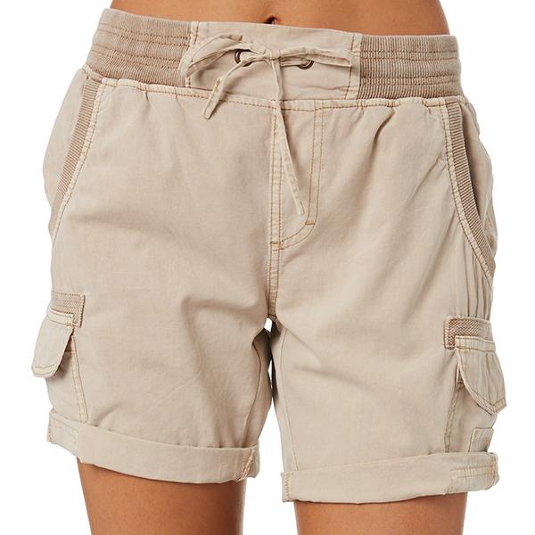 Women Draw String Pockets Cargo Shorts – Pure Fit Story