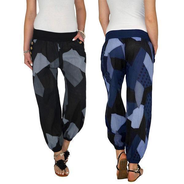 Casual High Waist Print Stretch Baggy Yoga Pants – Pure Fit Story