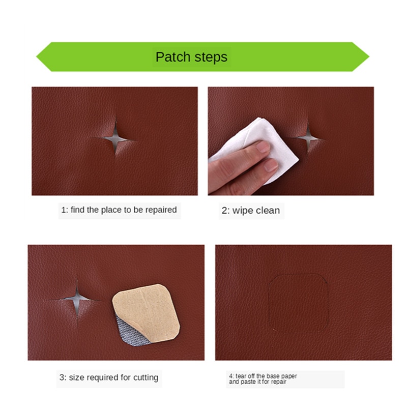 Sofa Repair Leather Patch Self-adhesive Sticker for Chair Seat Bag 1pc 60x25cm 