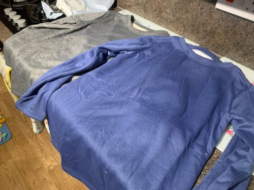 Casual Fleece-blend Round Neck Solid Long Sweatshirt photo review