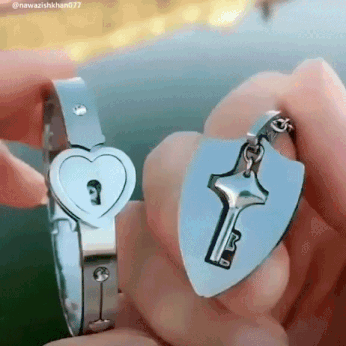 Heart Lock Bracelet & Key Necklace - Buy Online Low Prices in 2020 ...